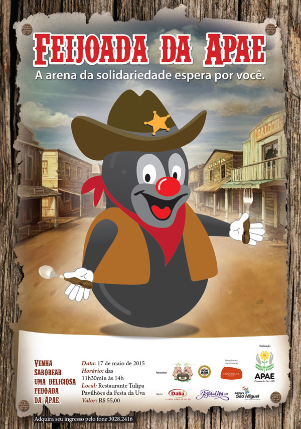 Cartaz Feijoada da Apae 2015